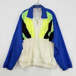 Todd 1 Windbreaker Vintage Size Medium Blue Multicolor